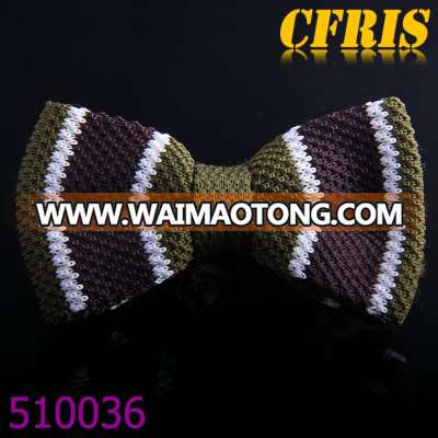 The high quality fashion hot sale buotique design wine bottle self knitted tie bow ties