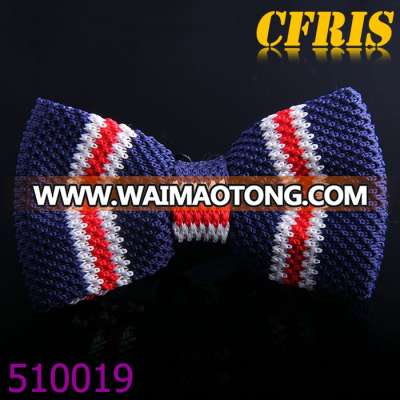 Hot Selling New British Fashion Acrylic Knitted Custom Bow Ties Men