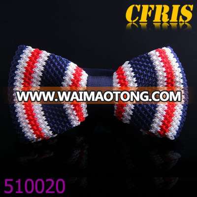 New style high grade cheap hot sale knitted bow tie