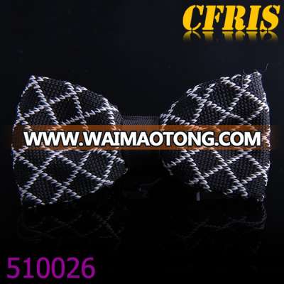 100% polyester woven bow tie knitted for kids